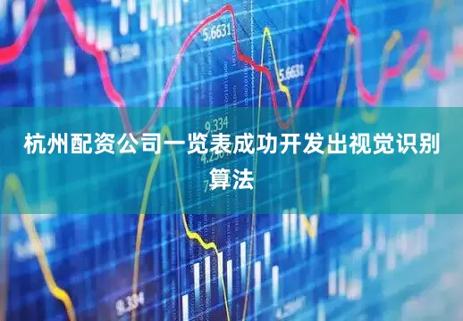 杭州配资公司一览表成功开发出视觉识别算法